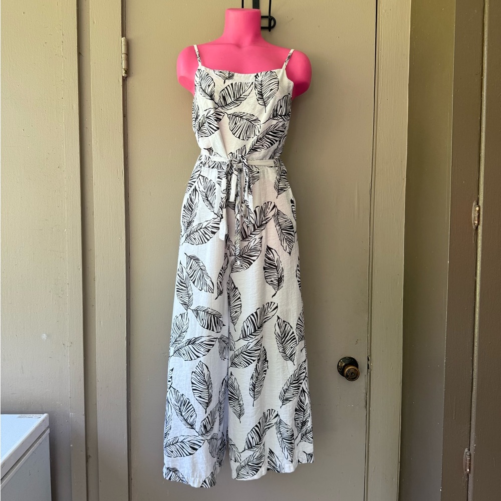 Leaf Print Bohemian Casual Chic Romper